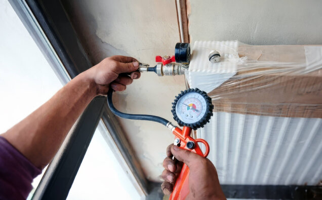 Testing Gas Line